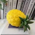 Detailed texture of a creative giant yellow pineapple-shaped slow rebound squeeze toy - Pineapple Style / Jumbo Flour Filled Version