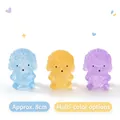 Cute transparent poodle crystalline resin ornament 8cm available in multiple colors - Blue