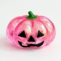 Jouet anti-stress citrouille d'Halloween rose pailleté à montée lente pour relaxation - Forme de Citrouille / Rose