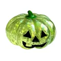 Citrouille d'Halloween verte scintillante squishy à rebond lent pour anti-stress - Forme de Citrouille / Vert