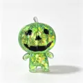 Green glitter Halloween pumpkin man squeeze toy for stress relief and holiday decor - Pumpkin Man / Green