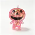 Jouet à presser citrouille d'Halloween rose pailletée pour soulager le stress et se détendre - Style de poupée / Rose
