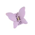 Molletta per capelli a farfalla viola opaco per donna in materiale ABS, stile moda - Viola