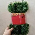 Guirnalda de Navidad verde de dos metros con funda roja festiva para decoración - 3m (with waist card)