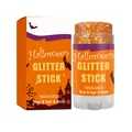 Stick glitterato arancione di Halloween per viso capelli e corpo con confezione - 15.00g / Arancione