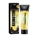 Halloween Pale Yellow Iridescent Fine Glitter Gel for face and body carnival makeup 100g - Pale Yellow (100g)