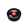 Halloween luminous squeeze toy, soft ghost baozi squishy with LED red glow and base stand - 1 Piece / Black Devil Glowing