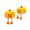 Halloween pumpkin night light with rope legs and cute orange boots decoration - Terror Pumpkin (6105910280586) / 2 Pcs/Set