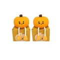 Cute Halloween pumpkin night light with rope legs and sad facial expression for kids - Sad Pumpkin (6105910280587) / 2 Pcs/Set