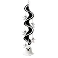 Handmade Halloween crochet spiral wind spinner with cute white ghost hanging ornaments - DIY Material Kit / 1 Piece / Ghost