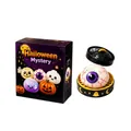 Halloween eyeball squishy toy in mini steamer basket, slow rebound soft stress relief toy - Eyeball (SKU00041864) / 5.50cm / Purple