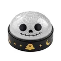 Halloween Squishy Spielzeug mit silbernem Glitzerschädel und Geistermotiven - Silbernes Skelett / 1 Stück