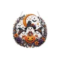Kit de suspension d'art diamand DIY Halloween avec fantômes mignons et citrouille - Trio de Fantômes / 1 Pièce