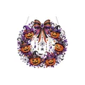 Kit de couronne d'art diamant Halloween avec citrouilles et nœud papillon violet - Sextuor de Citrouilles / 1 Pièce