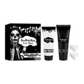 Kit profesional de pintura facial y corporal de Halloween blanco y negro con esponjas - Set de Pintura Facial y Corporal / 30g*2 Tubos + 2 Esponjas