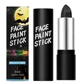 Professional black Halloween face paint stick for costume and cosplay creative makeup - 3.5g / Black