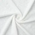 Detail shot of white semi-transparent fabric with soft knit texture and drape - S / Set / White