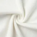 Detailed close-up of soft white knitted fabric texture for women's autumn sweater set - S / Top And Bottom / White