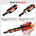 Guida dettagliata passo-passo per l'uso della pinza professionale per tubi del carburante - Strumento Multifunzionale per lo Smontaggio della Connessione del Giunto / Bicolore rosso e blu
