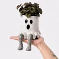 Pot de fleurs fantôme d'Halloween avec jambes pendantes en résine décorative - Fantôme