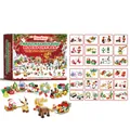 DOWMOO 24-vaks kerstbouwstenen geschenkdoos met 48 verschillende bouwmodellen - 48-in-1 Kerstthema / 24 Dozen Set / Kleurrijk