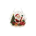 Festive Christmas DIY diamond painting hanging ornament featuring Santa and tree - Joyful Christmas / 1 Piece