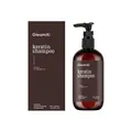 GleamXi Keratine Shampoo voor beschadigd haar met verpakking op witte achtergrond - 100ml