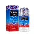 Stick glitter multiuso per viso e corpo con particelle luccicanti rosse e blu - 16.00g