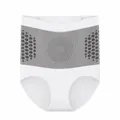 Witte high-waist corrigerende slip met grijze functionele buik-compressiezone - Wit