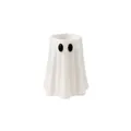 Portalattine a forma di fantasma bianco minimalista in ceramica con occhi neri - Porta Lattine Fantasma