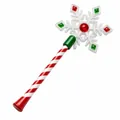 Bacchetta festiva a fiocco di neve di Natale con manico a bastoncino di zucchero - Neve di Natale