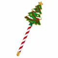 Bacchetta natalizia a forma di albero con manico a strisce bianche e rosse - Albero di Natale