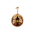 Handmade DIY Halloween diamond pearl painting pendant with ghost and pumpkin motifs - Style 4 (Ghost and Lantern) / 1 Piece