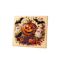 Halloween DIY diamond painting kit featuring 3D pumpkin and ghost wall art decor - Pumpkin / 1 Piece