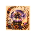 Festive DIY Halloween pearl art kit featuring magic ghost and castle in crystal ball - Magic Ghost / 1 Piece