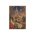 Exquisite DIY Christmas church pearl diamond painting art set for holiday wall decor - Church Style / 1 Piece