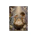 Christmas Nativity DIY diamond painting kit with pearl and crystal art details - Nativity Scene Style / 1 Piece