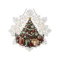 Christmas pearl diamond painting kit with festive tree and snowflake frame ornament - Christmas Tree / 1 Piece
