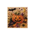 DIY Halloween 3D pearl art kit with pumpkin and witch hat for decorative mural art - Bat Hat And Pumpkin / 1 Piece