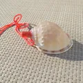 Natural conch shell whistle toy with red lanyard for kids' gifts and souvenirs - Haibao Conch Style / 1 Piece (7-9cm)