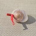 Creative natural seashell whistle toy with red braided cord and mouthpiece for kids - Bread Conch Style / 1 Piece (7-9cm)