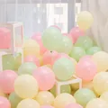 Palloncini macaron pastello rosa, verdi e gialli per decorazioni feste - Macaron Giallo+Verde+Rosa (Con Pompa Punti Colla Nastro) / 100 Pezzi (10 Pollici Ispessito)
