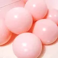Palloncini macaron rosa pastello ispessiti premium per la decorazione della festa di compleanno - Stile Macaron Rosa (Con Pompa Punti Colla Nastro) / Confezione da 100 / Rosa