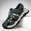 Heren outdoor sandalen met gesloten neus en antislip rubberen zool ademend ontwerp - 38 / Grijs (886)