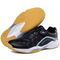 Nouvelles chaussures de badminton noires 2024 avec système rotatif et semelle gomme - 36 / Noir