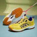 Gelbe Kinder Badminton Schuhe mit Drehverschluss, atmungsaktive und rutschfeste Sportschuhe - 30 / Gelb