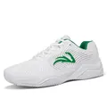 Chaussures de tennis professionnelles blanches et vertes avec mesh respirant et relief - 39 / Blanc Vert