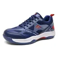 Chaussures de badminton respirantes professionnelles bleu marine pour sport intérieur - 36 / Bleu foncé