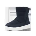 Water-resistant navy blue children's snow boots featuring a thick white non-slip rubber sole - 22 / Ankle Boots / Dark Blue
