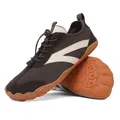 Zapatillas retro marrones ligeras y transpirables con suela de goma para hombres - 38 / Marrón